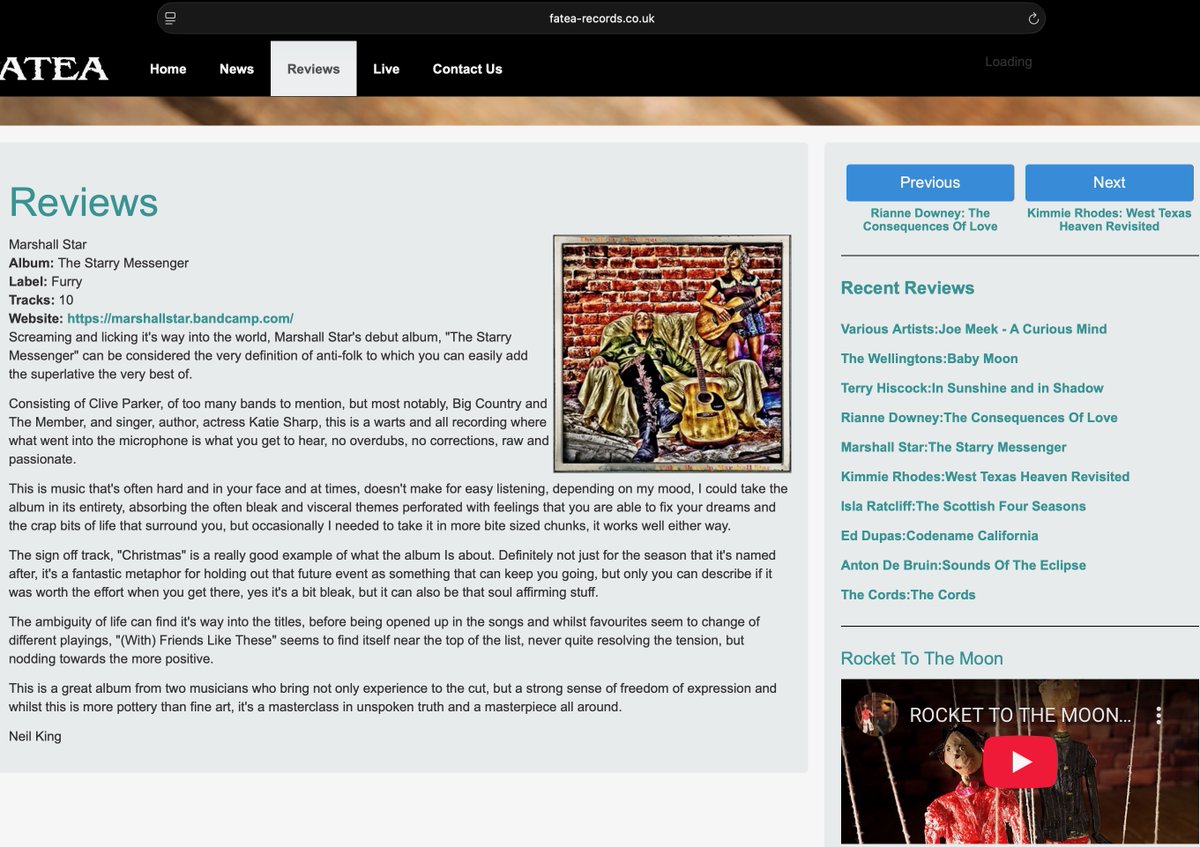 Our pals at Furry Records have released this little gem - fatea-records.co.uk/magazine/revie…