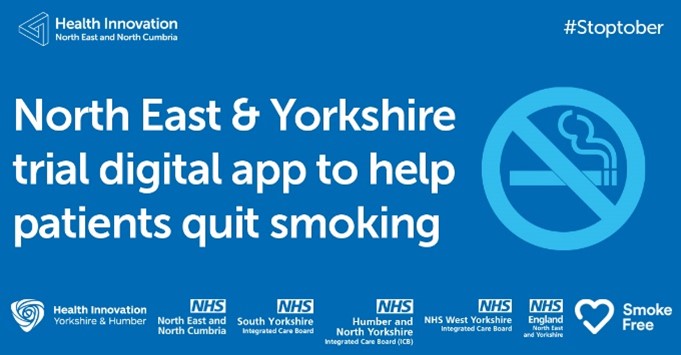 To mark @Stoptober, we’re raising awareness of an innovative pilot that is helping patients stop smoking. Smoking kills around 74,600 people in England every year.

Read more: healthinnovationyh.org.uk/news/digital-a…