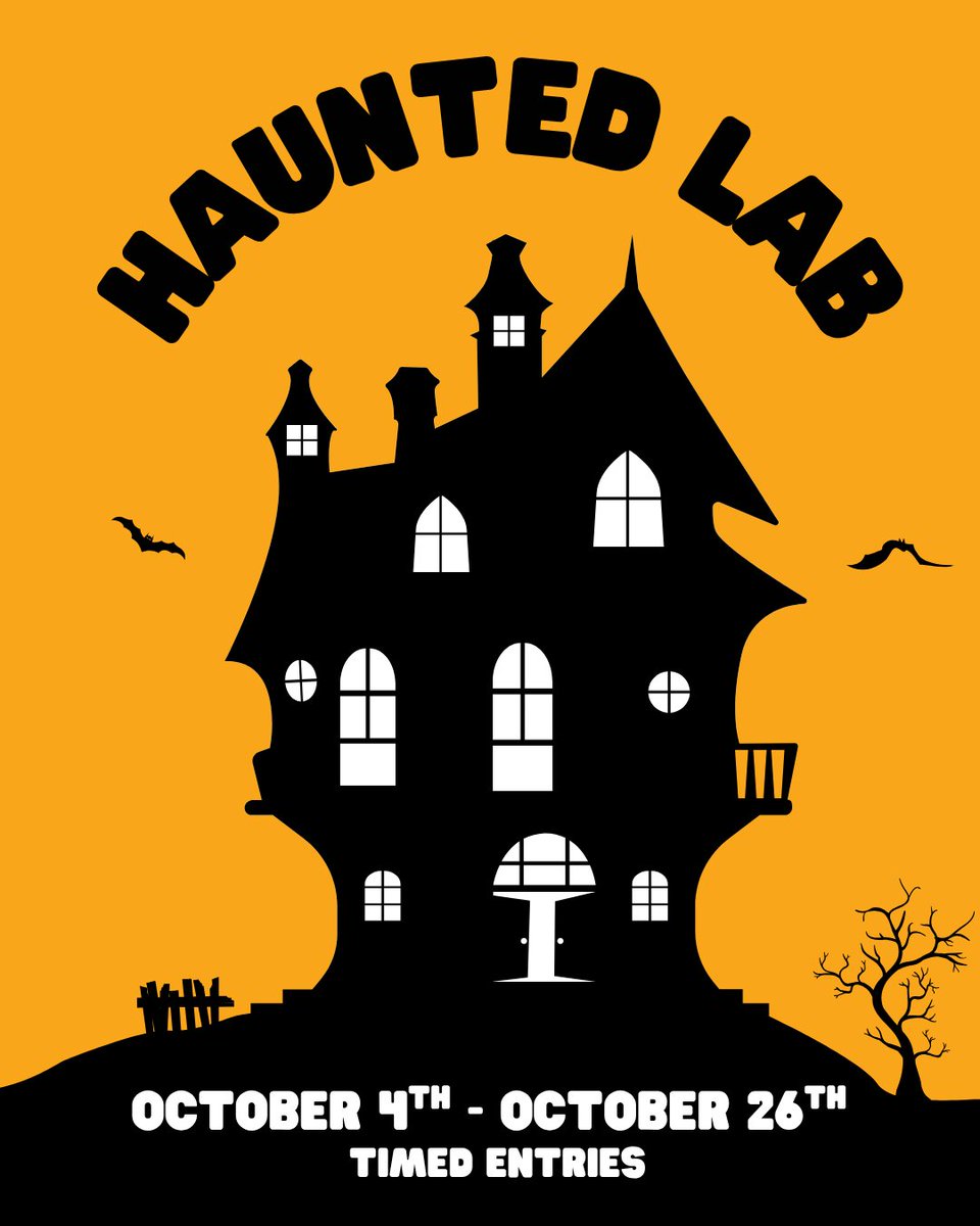 ChildSci's tweet image. 🎃 The Haunted Lab is creeping back every weekend during timed entry sessions — and it&apos;s packed with spine-tingling science fun for the whole family!
🎟️ Book now… before it vanishes into the mist!

#HauntedLab #SpookyScience #STEMfun
