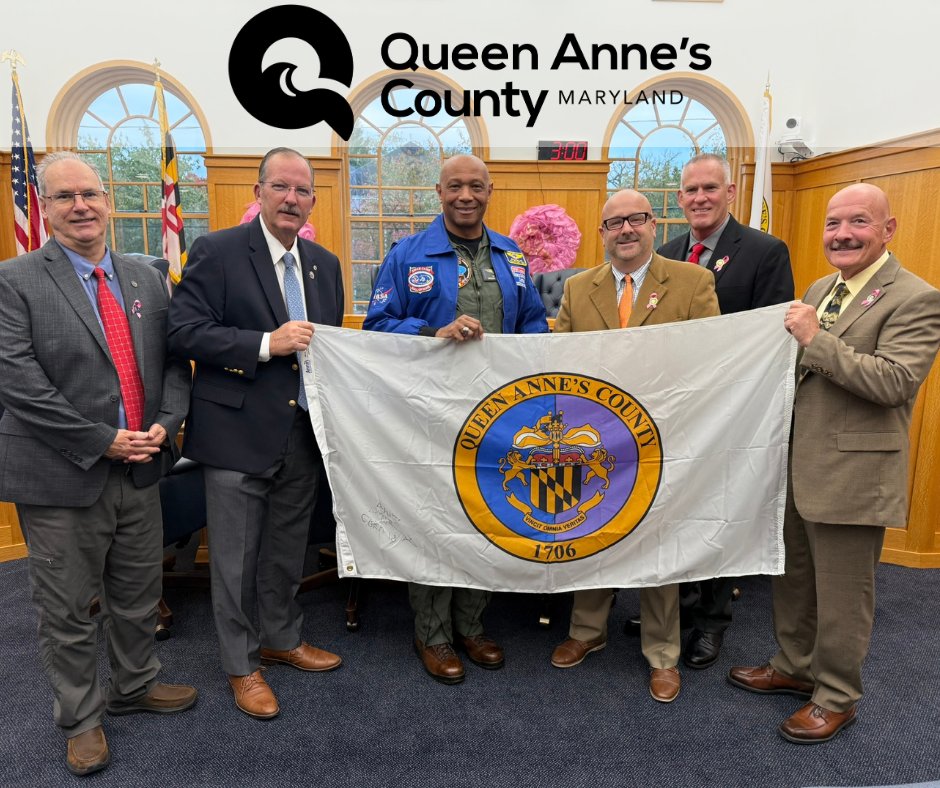 Lt. Cmdr. (ret.) Diallo Wallace presented to Queen Anne's County on his Arctic Mars analog mission, showcasing the county flag's northernmost display. Watch the meeting: youtube.com/live/BBZvlig4b…