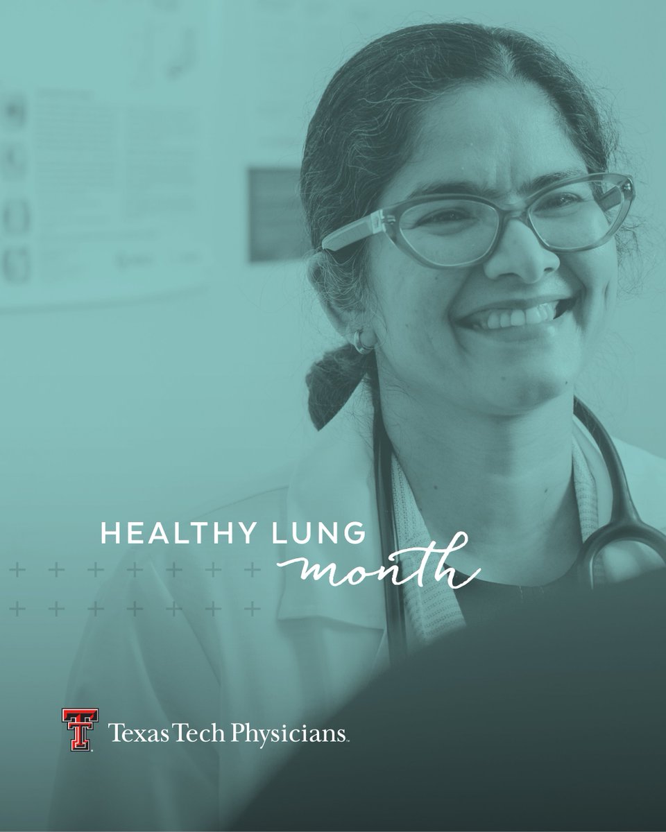 This #HealthyLungMonth consider potential mold &amp; air pollutants in your environment could be affecting your lung health. If you’re concerned about your lung health or want to schedule a checkup #TexasTechPhysicians Pulmonology Clinic can help! 

📞 Call 806.743.3150 to schedule!