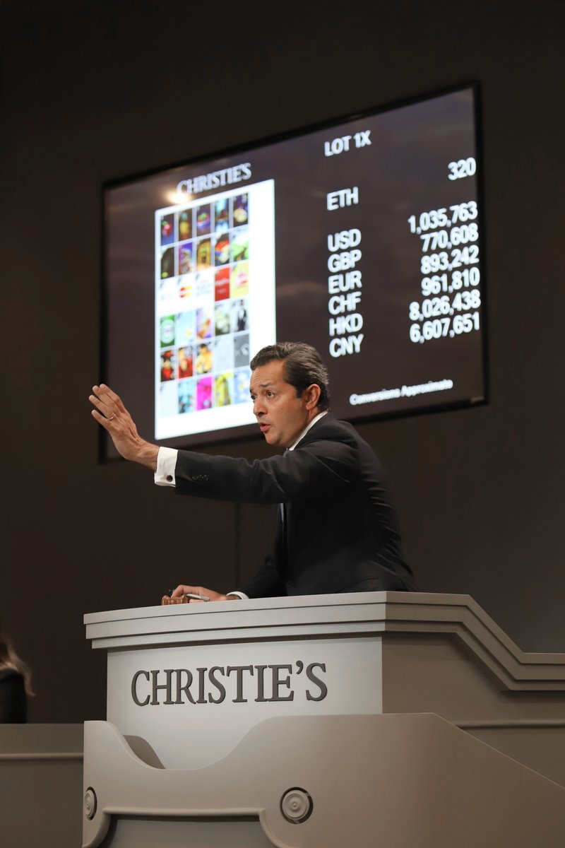 MyCurioCards's tweet image. Our most iconic moment
Being sold at the world's oldest fine art auction house wasn't part of our plans when we set out to create Curio Cards in 2017
The hype was huge
Most artists sell at Christie's and Sotheby's after they're dead 
And to be part of history by being the…