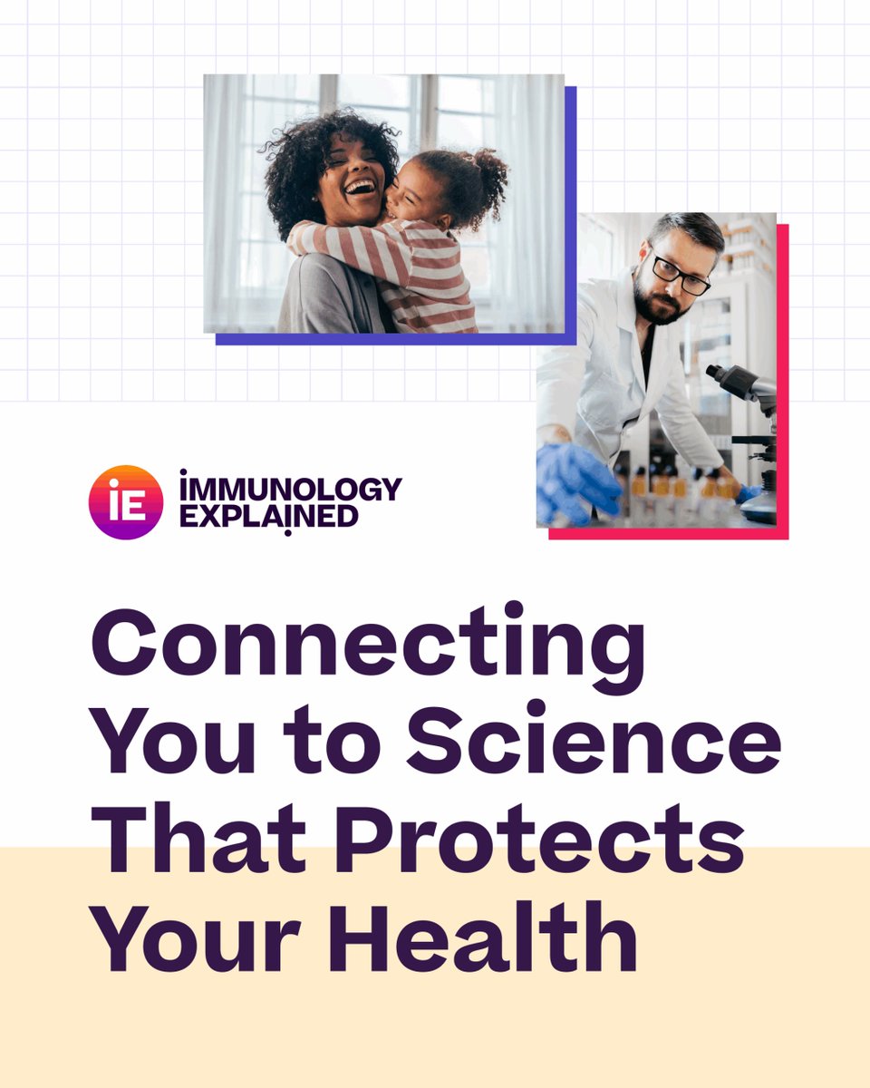 PrecVaccines's tweet image. Your immune system works 24/7, but do you know what it’s actually doing? 🧬

Immunology Explained is a new resource from @ImmunologyAAI that connects you with clear, science-backed info about the #immunesystem.

👉 Take a look: immunologyexplained.aai.org

#ImmunologyExplained