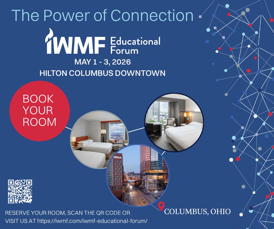 WMIWMF's tweet image. Save the Date – and Your Hotel Room! 
We’re headed to Columbus, Ohio for the 2026 IWMF Educational Forum!
Reserve your hotel room early and experience the power of connection.
May 1–3, 2026 | Hilton Columbus Downtown
iwmf.com/iwmf-education…

 WM #EdForum2026 #PowerOfConnection