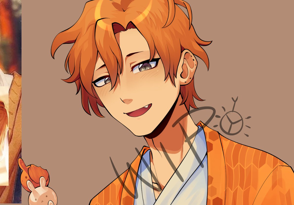 Another WIP to prove I'm actually working on it...
Sasaki himself is fully painted, in the final illustration Miyano is gonna cover up most of his outfit so I guess I just love torturing myself for no reason.