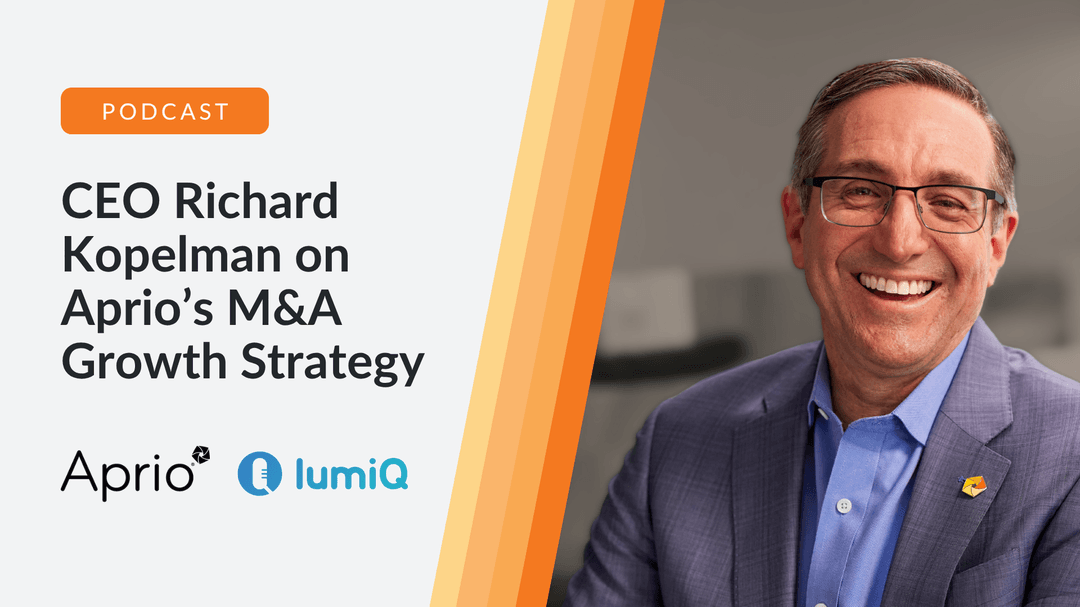 Being part of #TeamAprio means having an open, transparent dialogue with my colleagues and clients. In a recent episode with #LumiQ, Aprio CEO Richard Kopelman talks about our Fundamentals (including #SpeakStraight and #ShareInformation!) and how our culture shapes us to take…