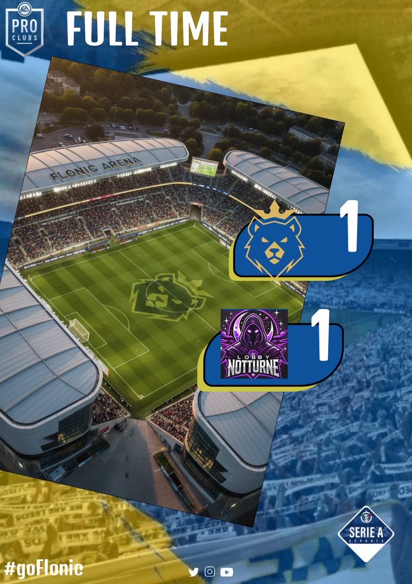FlonicVFC's tweet image. #Fulltime 
4° Giornata 📆 CPG Serie A 🏆 
@FlonicVFC 🆚 @LobbynotturneFC 
1-1

1° Giornata 📆 VPG Serie D1 🏆 
@FlonicVFC 🆚 Brotherswars FC
1-2

Complimenti agli avversari 🤝 Partite combattute.
#GoFlonic 💙💛