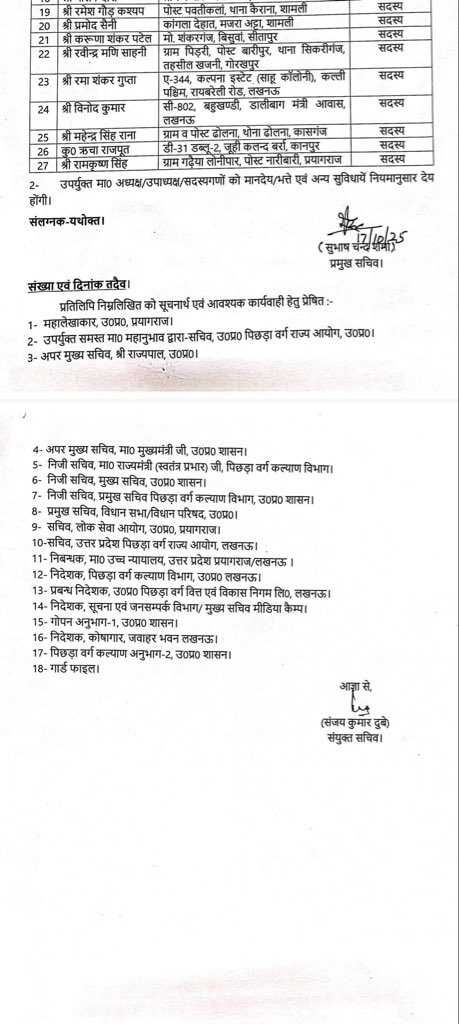 satyamsofficial's tweet photo. नेतृत्व द्वारा पूर्व सांसद श्री राजेश वर्मा जी को पुनः आयोग अध्यक्ष सहित आयोग के उपाध्यक्ष एवं आयोग के सभी सदस्यगणों को पुनः उत्तर प्रदेश पिछड़ा वर्ग राज्य आयोग में पुनः जिम्मेदारी दिए जाने पर हार्दिक बधाई एवं शुभकामनायें..... उज्जवल कार्यकाल की अग्रिम शुभकामनायें......

सत्यम सिंह कनौजिया 159 बिलग्राम मल्लावा विधानसभा 
@MPRajeshVerma