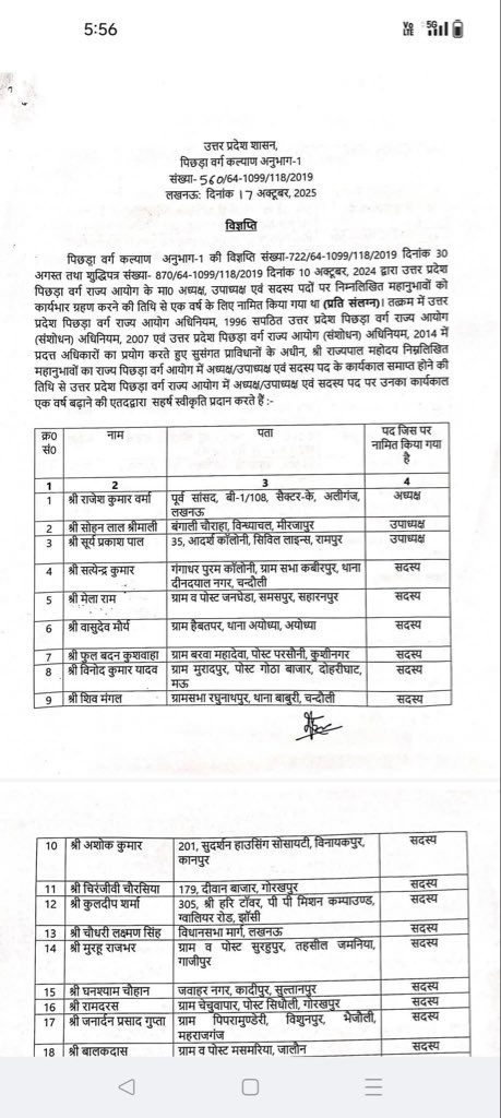 satyamsofficial's tweet photo. नेतृत्व द्वारा पूर्व सांसद श्री राजेश वर्मा जी को पुनः आयोग अध्यक्ष सहित आयोग के उपाध्यक्ष एवं आयोग के सभी सदस्यगणों को पुनः उत्तर प्रदेश पिछड़ा वर्ग राज्य आयोग में पुनः जिम्मेदारी दिए जाने पर हार्दिक बधाई एवं शुभकामनायें..... उज्जवल कार्यकाल की अग्रिम शुभकामनायें......

सत्यम सिंह कनौजिया 159 बिलग्राम मल्लावा विधानसभा 
@MPRajeshVerma