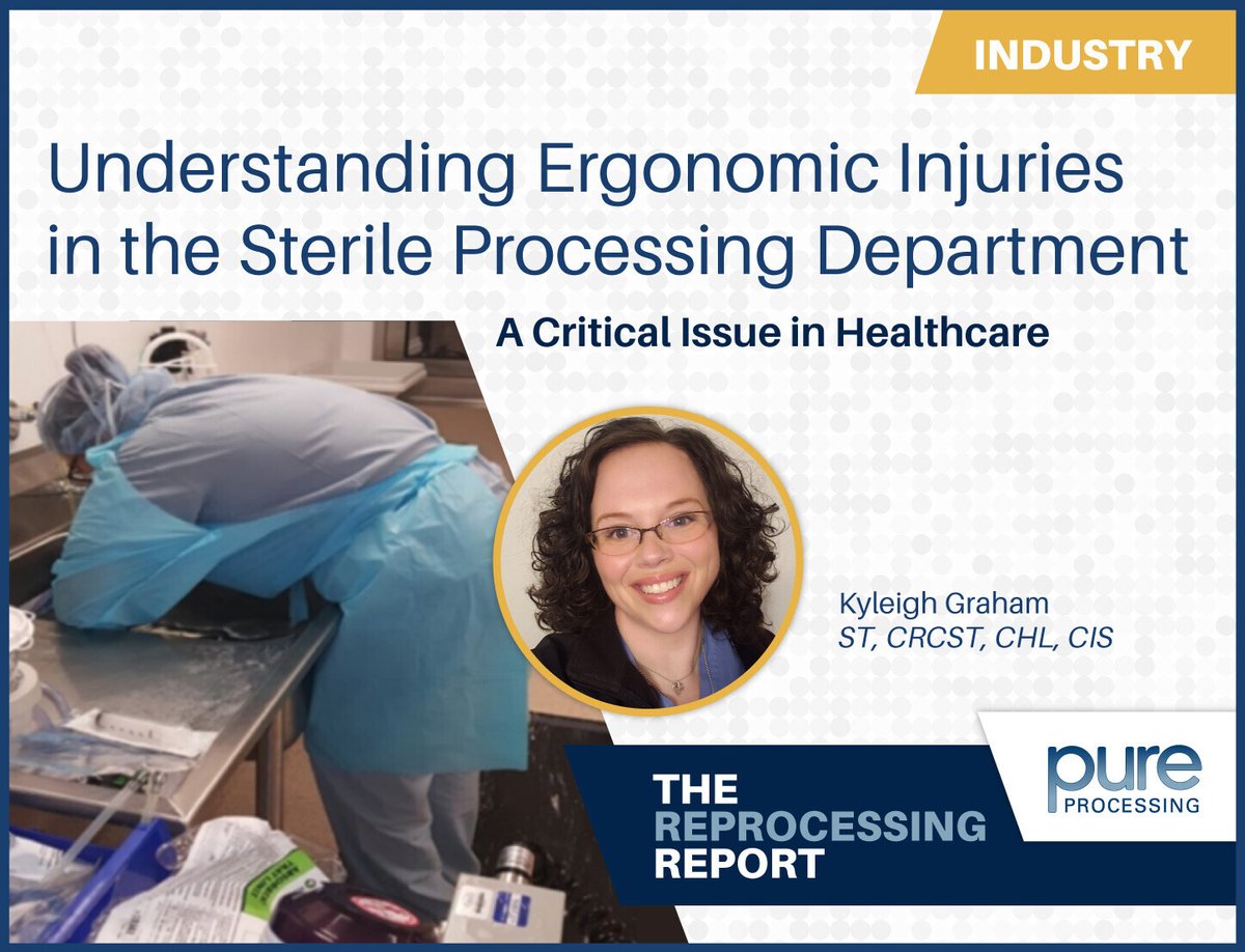 PureProcessing's tweet image. Kyleigh Graham, ST, CRCST, CHL, CIS explores how current equipment design in sterile processing often leads to ergonomic injuries, the impact that those injuries have, and areas for improvement to address these concerns.
Click here to read: hubs.ly/Q03PjTsr0