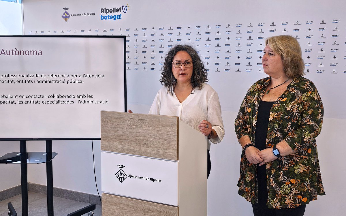 L’Ajuntament de Ripollet ha presentat el 𝗣𝗹𝗮 𝗱’𝗮𝗰𝘁𝘂𝗮𝗰𝗶ó 𝗲𝗻 𝗹’à𝗺𝗯𝗶𝘁 𝗱𝗲 𝗹𝗲𝘀 𝗽𝗲𝗿𝘀𝗼𝗻𝗲𝘀 𝗮𝗺𝗯 𝗱𝗶𝘀𝗰𝗮𝗽𝗮𝗰𝗶𝘁𝗮𝘁, un full de ruta fins al 2028 per avançar cap a una ciutat més inclusiva, accessible i participativa.

Aquest pla, elaborat amb la