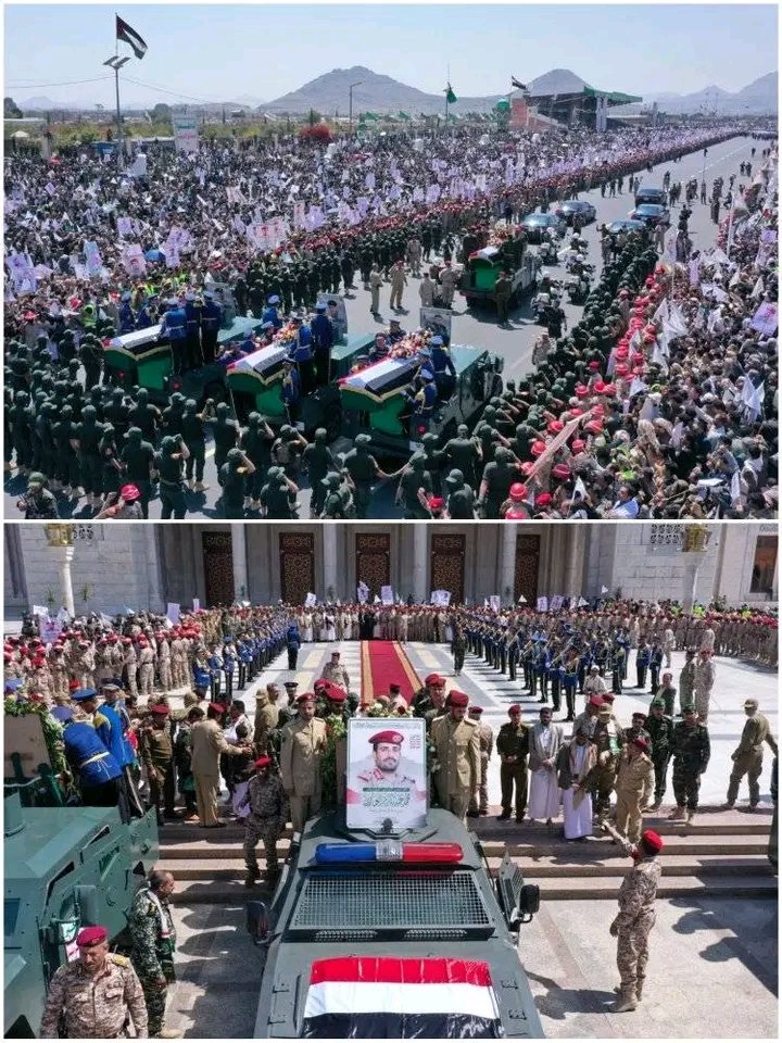 #مراسم تشييع الشهيد الفريق الركن المجاهد محمد الغماري بحضور رسمي وشعبي كبير في العاصمة صنعاء 
#الغماري_شهيد_القدس 
#شهداؤنا_عظماؤنا