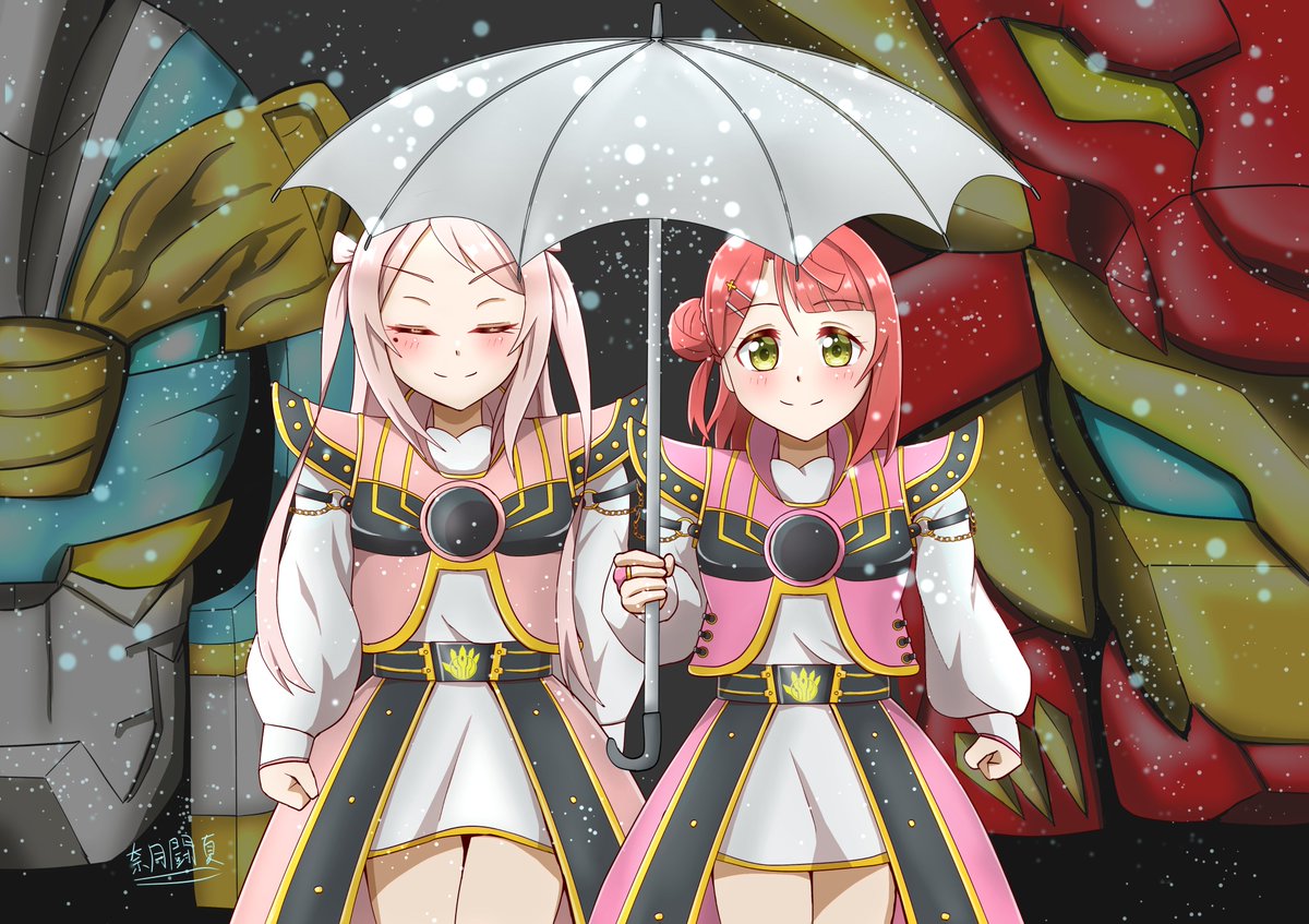 虹ヶ咲×ゴジュウジャー
ランジュ「このランジュが力を貸してあげるわ。歩夢」
歩夢「…ありがとう。ランジュちゃん」
#虹ヶ咲 
#lovelive