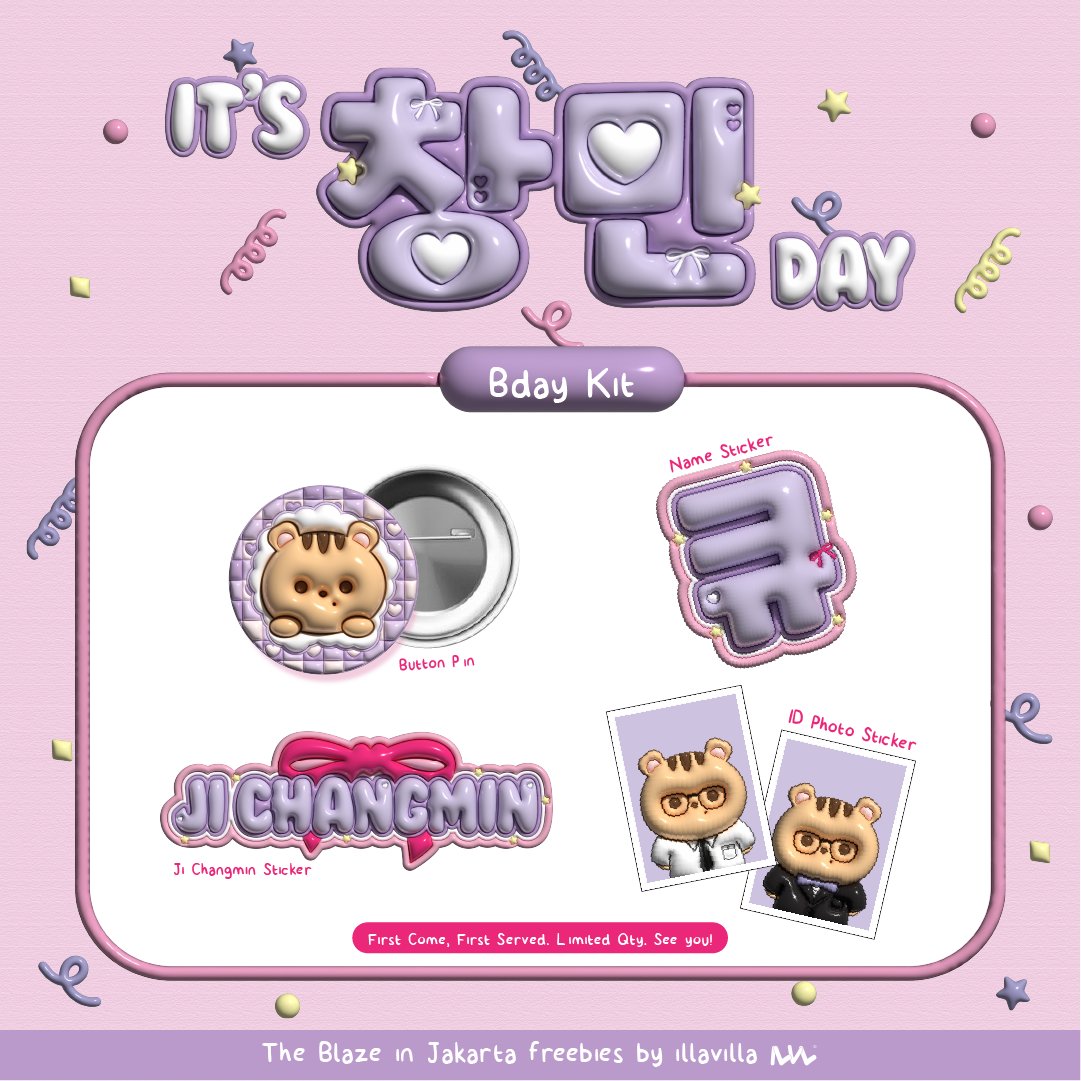 illavilla's tweet image. ꒰১ It's 창민 Day ໒꒱
freebies for The Blaze Jakarta
ᰔᩚ First come, first served
ᰔᩚ Say Hi! and claim your freebies
ᰔᩚ Not open for trade
Go get your purple kit!
See you. ݁𖦹₊ ⊹
