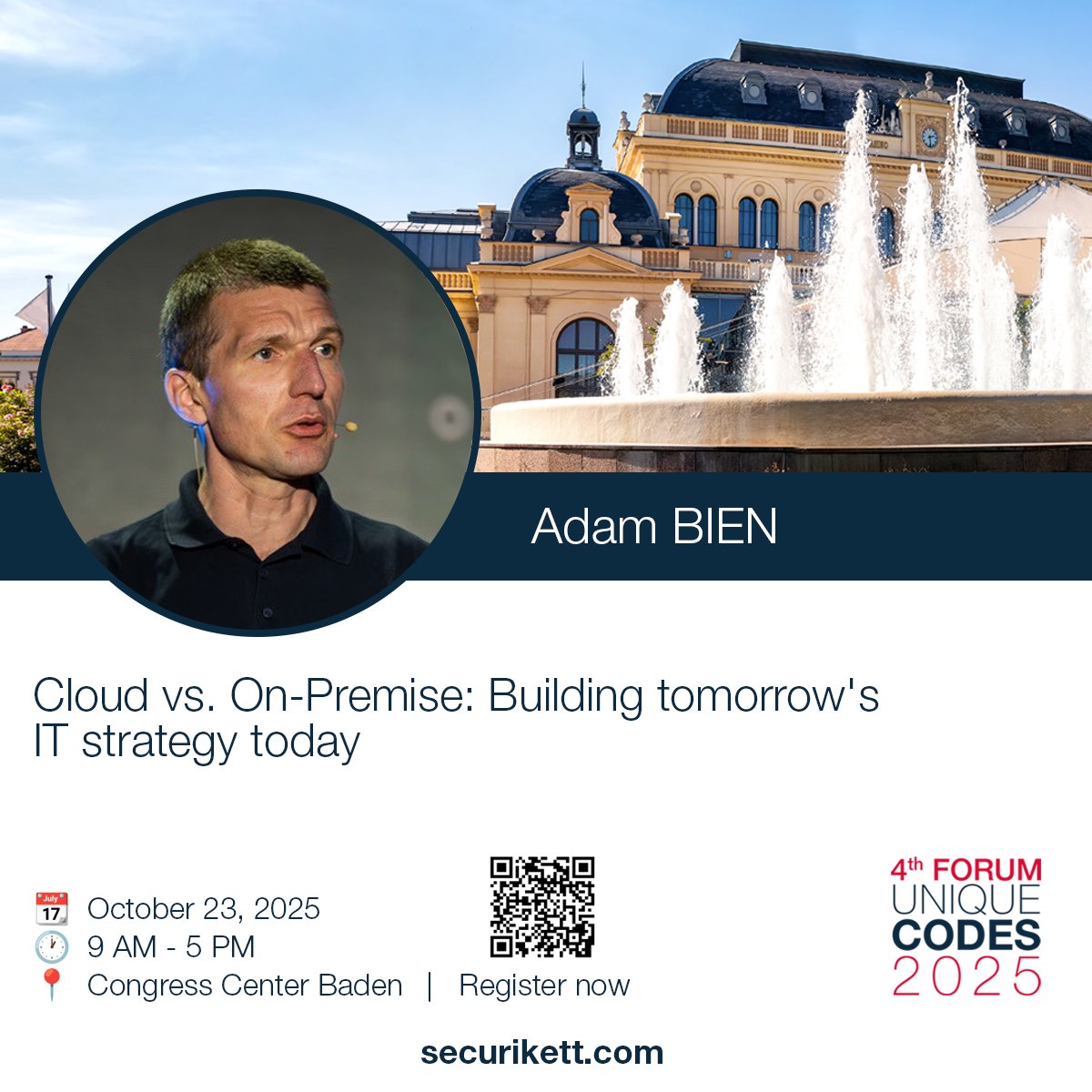 AdamBien's tweet image. I'll see you soon at the 4th Unique Codes Conference 👉"Cloud vs. On-Premise: Building Tomorrow's IT Strategy Today" #securikett #java #serverless #clouds