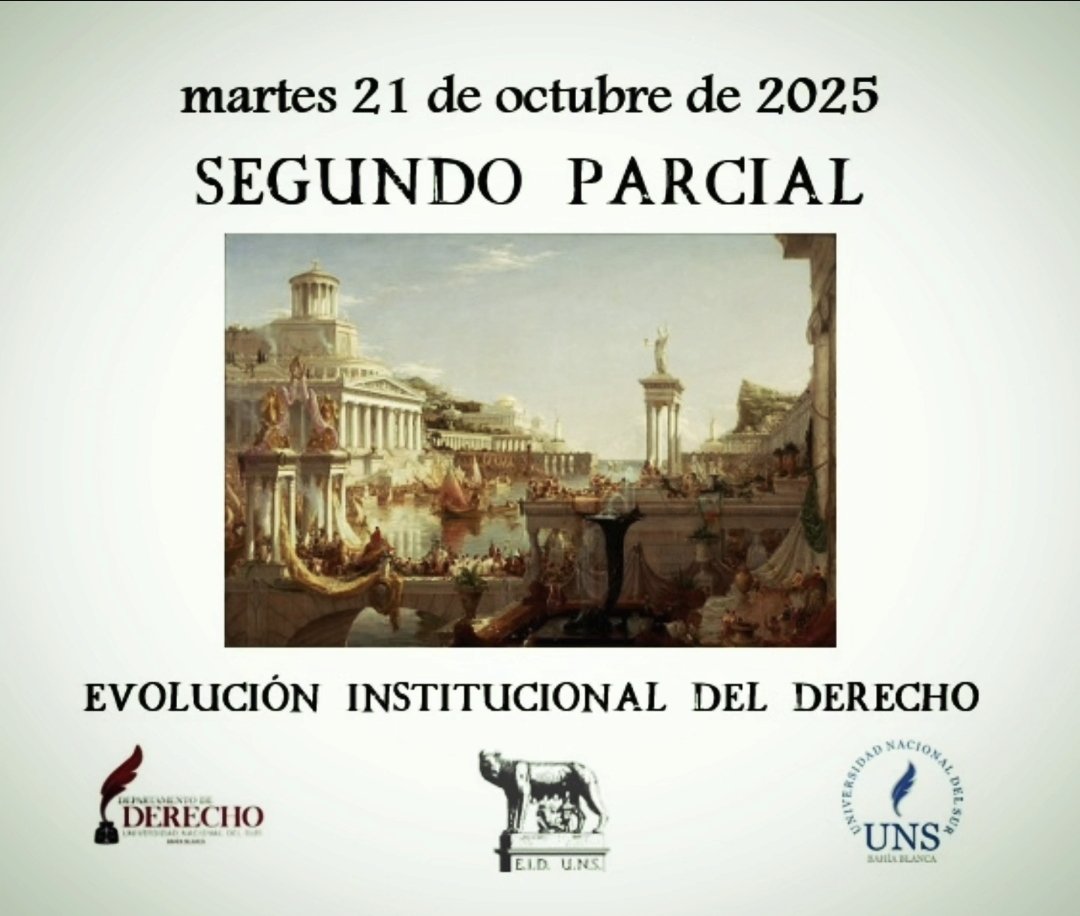 Hoy martes 21 de octubre Segundo Parcial