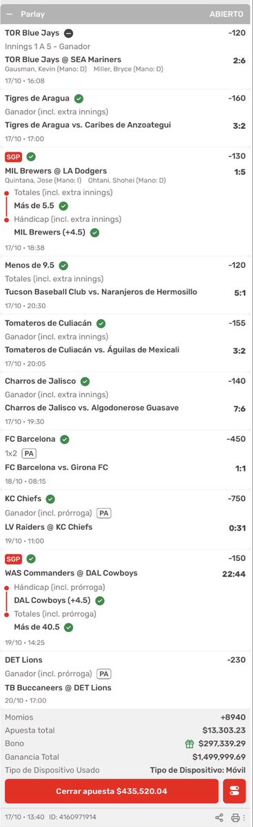 BUENOS Y MILLONARIOS DÍAS ❤️

Ayer hicimos algo histórico y ya estamos listos pa’ empezar con las transferencias al azar de dinero a la gente que nos apoya 🤝

Instagram.com/Gallito_vip 

tipsterchat.com/share/GallitoV…

t.me/+A7PN7cdZ-mplZ…

RT y ❤️para participar 🚀