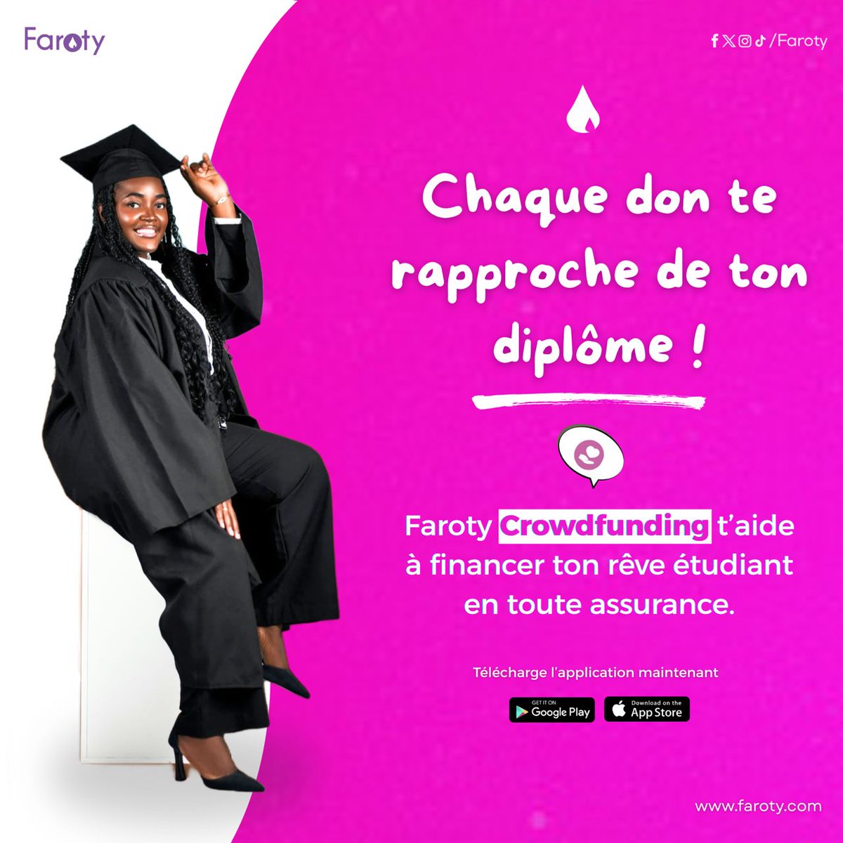 💸 Besoin d’argent pour votre formation professionnelle (onglerie, hôtellerie, pâtisserie…)?

 Les promesses des tontons tardent ? 😅
Heureusement, #Faroty ne ghoste personne

📱crowdfunding.faroty.com

#Faroty #Crowdfunding #AutonomieFinancière #PasseÀLAction