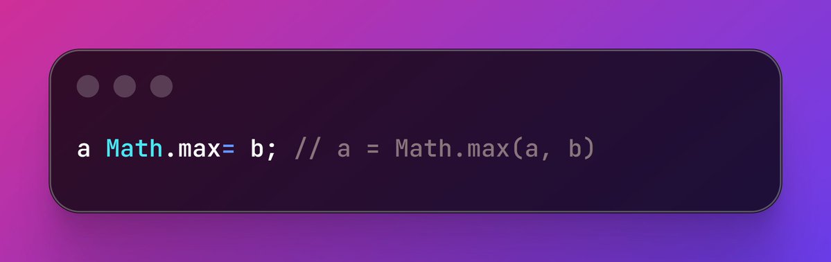 vanilagy's tweet image. Sometimes a part of me wishes this were valid syntax