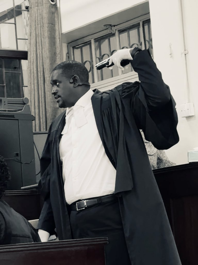 In this week’s session of #HardPictures, we bring you <a href="/elisonk/">Elison Karuhanga</a>, one of the Lead Defense attorneys in UgandaVsMollyKatanga. 

Earlier in her testimony (evidence-in-chief), the High Court heard from the lead investigator that Mr Katanga was shot at a 45 degree angle, on the left
