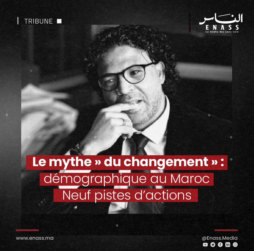 [#TRIBUNE] « Le mythe » du changement démographique au Maroc : Neuf pistes d’actions

| Par Hassan Bentaleb

▪️Partie 2 : Recommandations aux différentes parties prenantes. 📄

 🌐 shorturl.at/5NHJ0