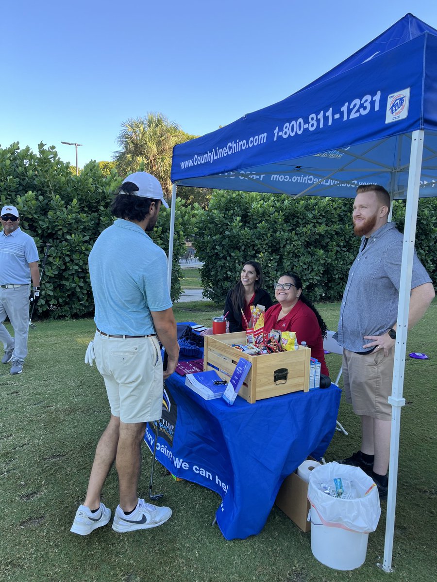 TNLCOC's tweet image. ⁦@CountyLineChiro⁩ proud sponsors of the Chamber ⁦⁦@PuroClean⁩ Classic. #fundraising4schools #smallbusinesshelp #golftournament #Tamarac #Broward #southfloridalife  TNLCOC.org