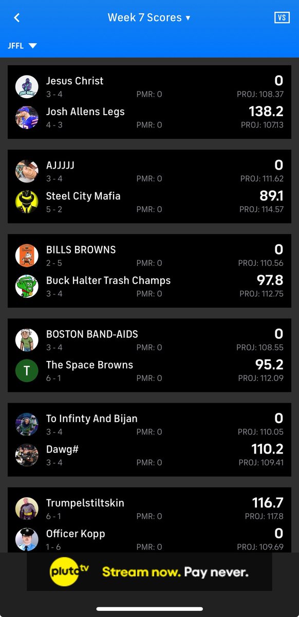 TheJFFL's tweet photo. @daverichard are you aware of the issues at CVS fantasy with the scoring for week seven?
CVS fantasy has not yet to acknowledge this.. trying to figure it out
#CBSfantasy https://t.co/oWRcqoqBx9