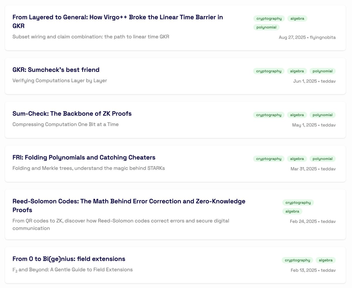 Seeing Vitalik's tweet about GKR and wondering what it's all about?

Good news: <a href="/electisec/">Electi</a> got you covered with a comprehensive guide!

We've been publishing deep dive material on ZK from Reed-Solomon Codes to GKR to Virgo++ 🧠