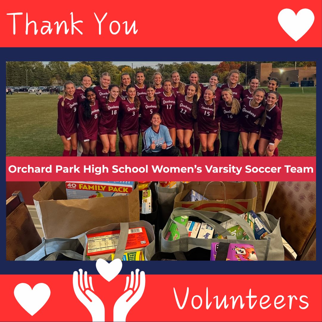 ❤️ #VolunteerTuesday ❤️

Huge thanks to the Orchard Park HS Women’s Varsity Soccer Team for collecting cereal, snacks, coffee, toiletries &amp; more for our guests! 💛

Special thanks to Kate Todd Hubbell of the Maria Love Fund for the “Days of Love” program! ❤️

#KevinGuestHouse