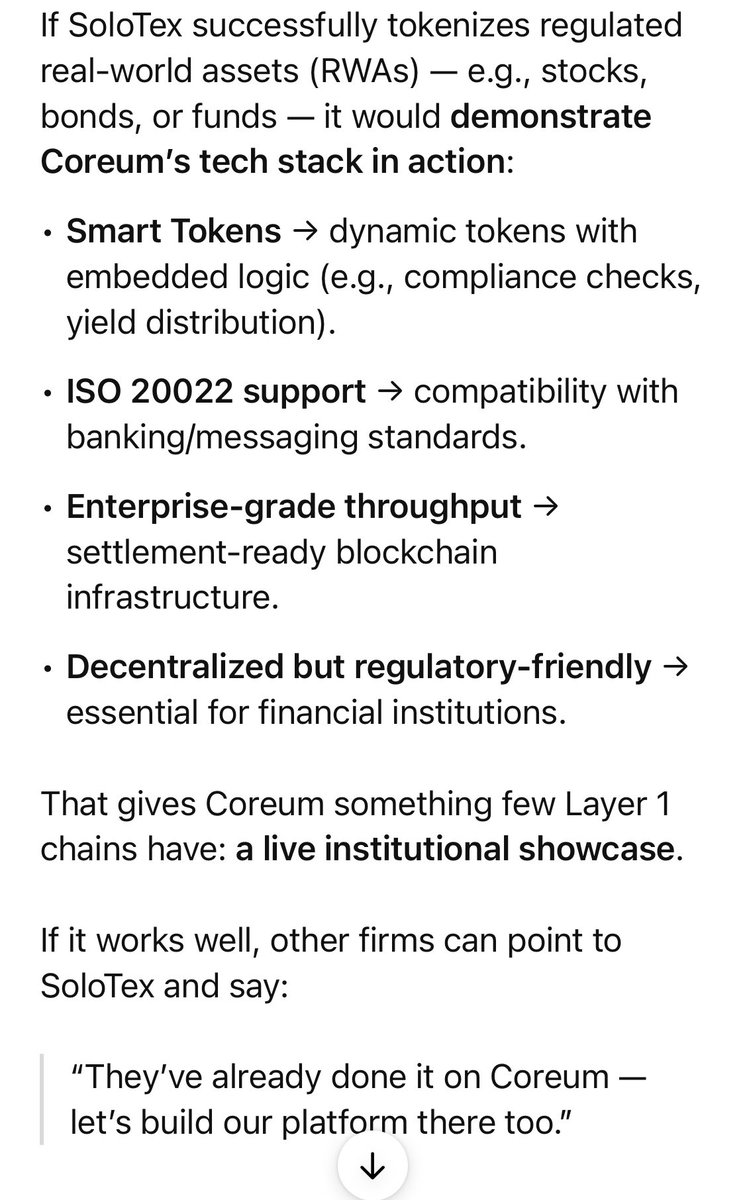 srehman24256477's tweet image. 🧪 @CoreumOfficial is the enterprise-grade blockchain backbone designed to power the next generation of regulated digital finance through #Tokenized real-world assets and compliant on-chain settlement.

You dont want to miss this one 🚀