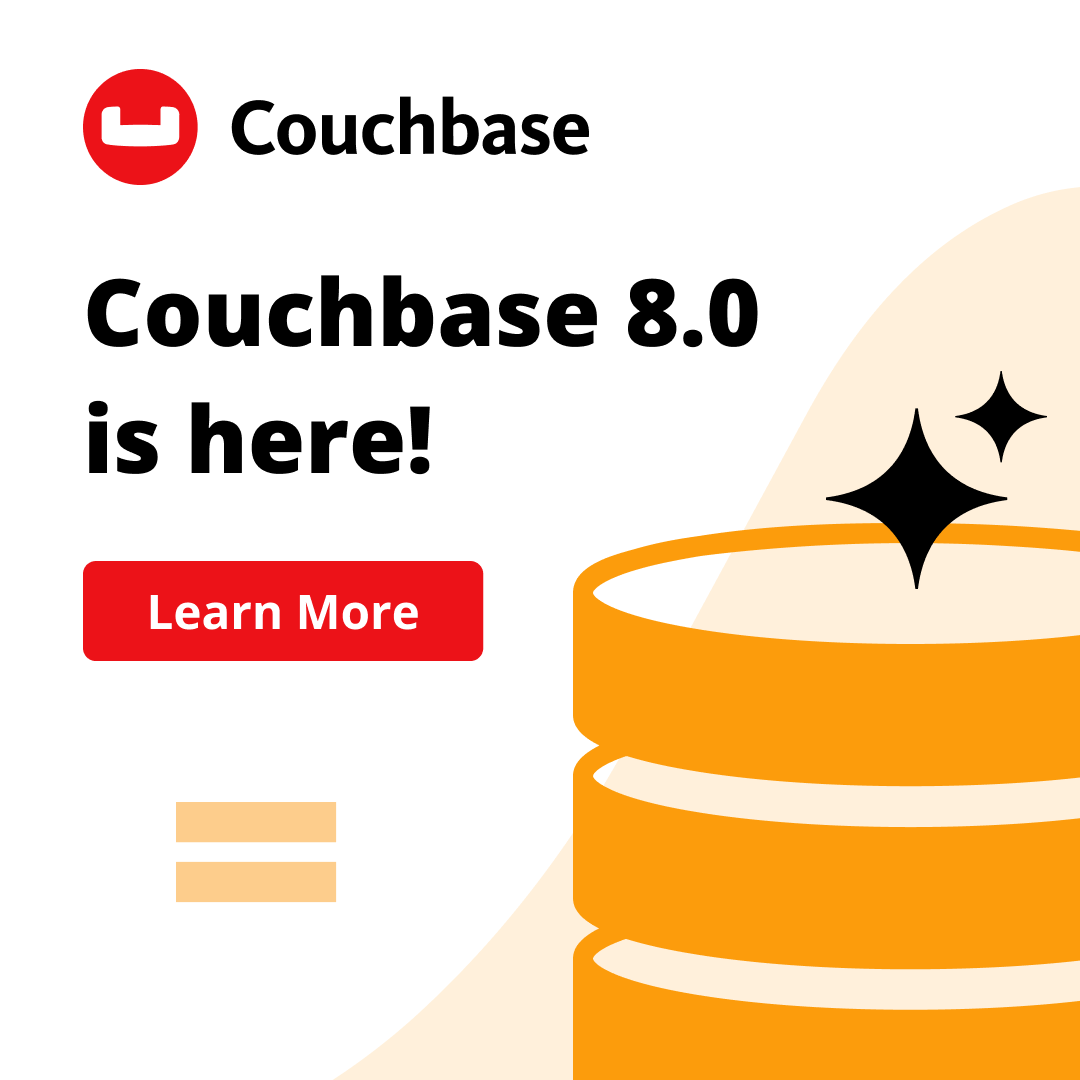 couchbase's tweet image. Couchbase’s breakthrough vector technology delivers billion-scale performance with high recall accuracy and millisecond latency. With the introduction of three distinct vector indexing and retrieval capabilities that support a variety of diverse vector workloads, Couchbase 8.0…