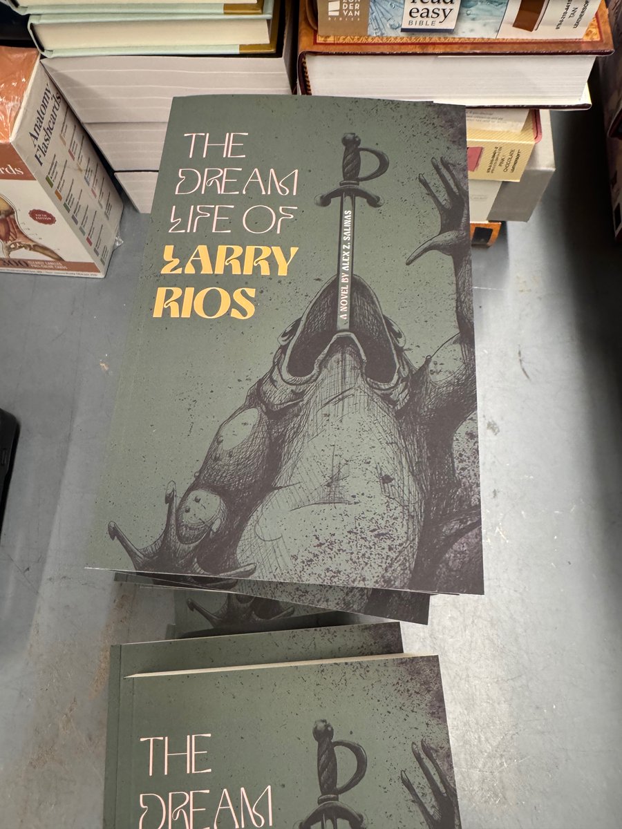 Almost on store shelves ... but The Dream Life of Larry Rios (my debut novel!) has officially hopped into the world. 🐸⚔️🔥