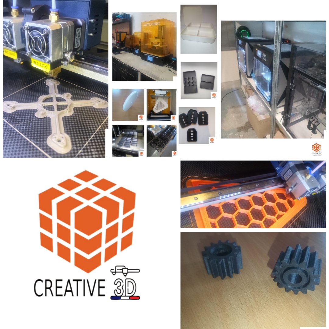 Creative3D_'s tweet image. 🚀 Créative 3D : L’Expertise en Impression 3D !
atelier-creative3d.fr

#Impression3D #FabricationAdditive #Innovation #Prototypage #PolymèresTechniques #Industrie