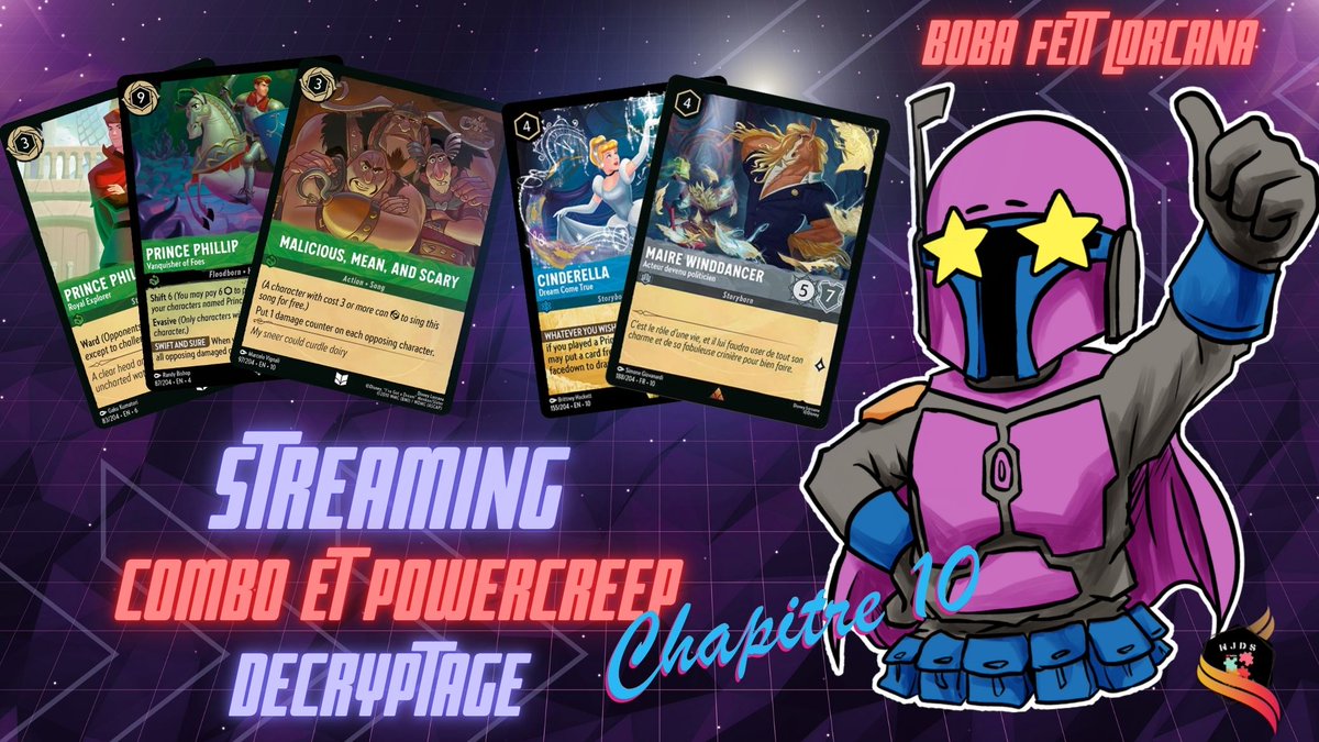 Salutations les Lorcaniens ! 🤩

Il ne reste qu’une petite partie des reveals… et c’est déjà du très bon ?!
Peut-être même trop bon ? 👀
Serait-ce le début du PowerCreep sur #Lorcana ⚡

🧩 Analyse / Combos / Première liste
📅 Mercredi soir à 21h00
🎥 En live sur 👉