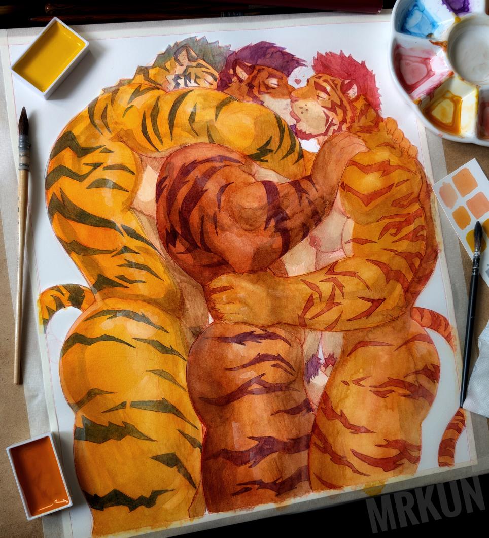 themrkun's tweet photo. Remember to kiss and hug your tiger bros ❤️ https://t.co/4TASPpUXPu