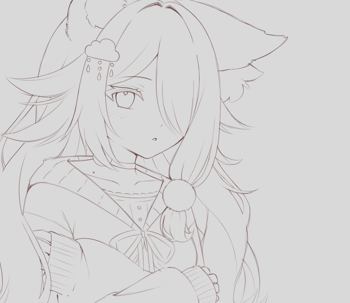 Opalynn_'s tweet image. Practice sketch 🩵