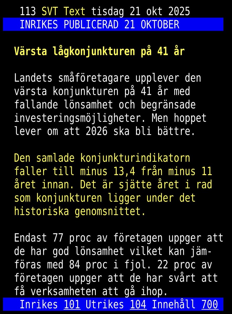 Värsta lågkonjunkturen på 41 år