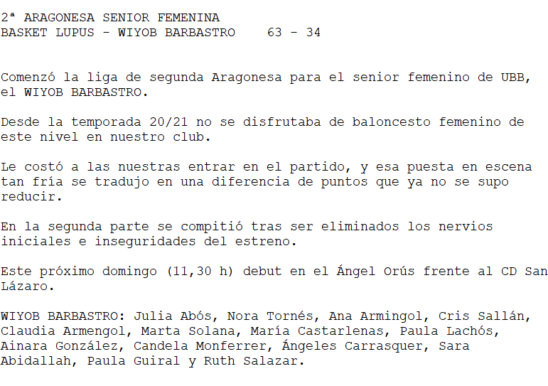 Union Basket Barbastro tweet media