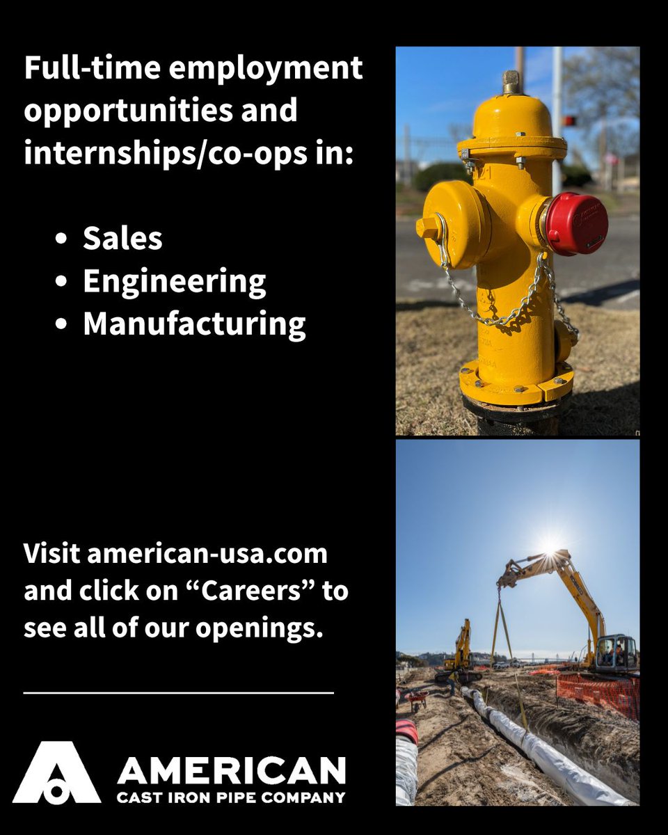 NewsatAMERICAN's tweet image. @CalPoly: We’re coming to you this week! Visit us to learn how you can be a part of the team that’s building our nation’s infrastructure and delivering our most valuable resource. #waterinfrastructure #USmfg
