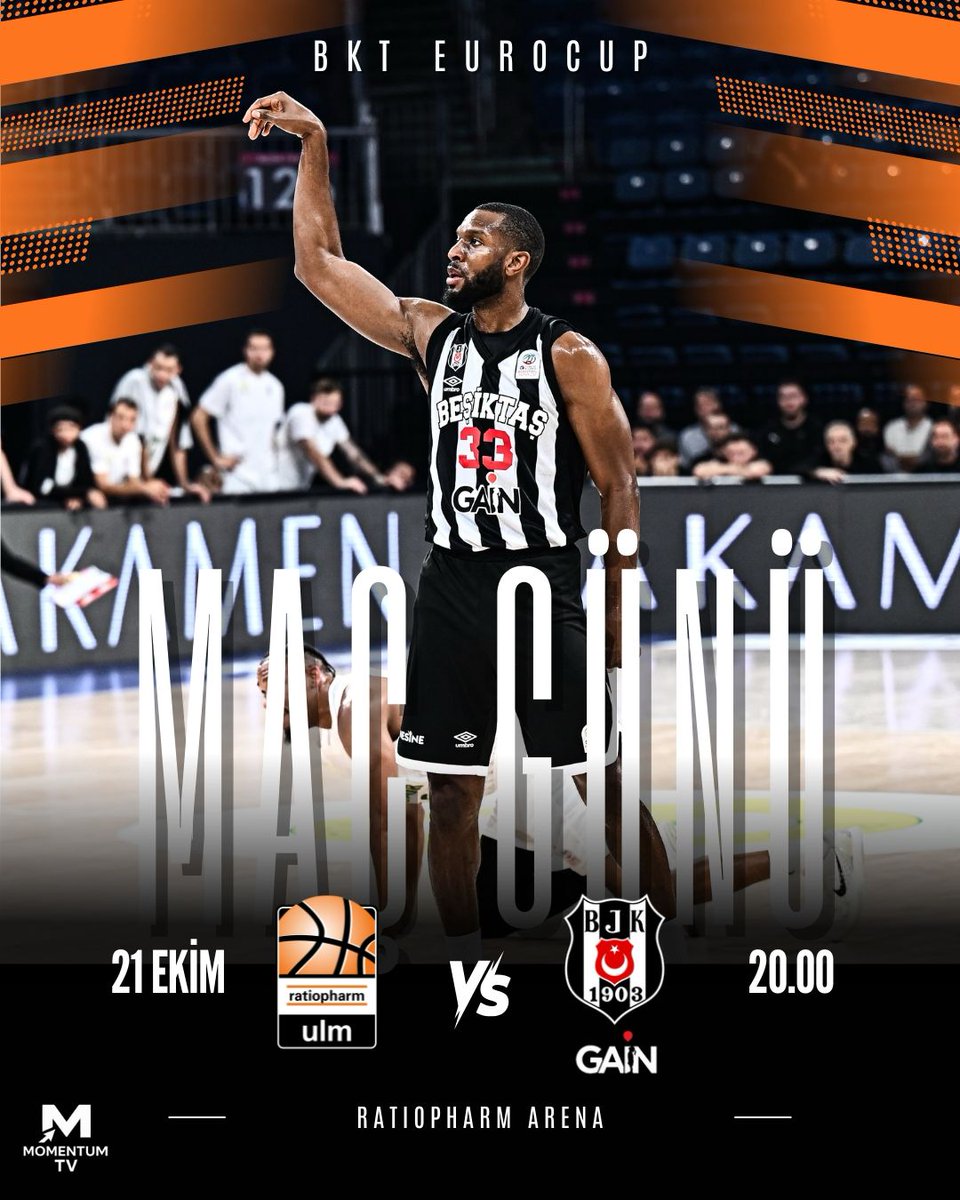 🏆BKT EuroCup 4.Hafta

Ratiopharm Ulm 🆚 Beşiktaş Gain 
⏰ 20.00
📍 Ratiopharm Arena
📺 TRT Spor