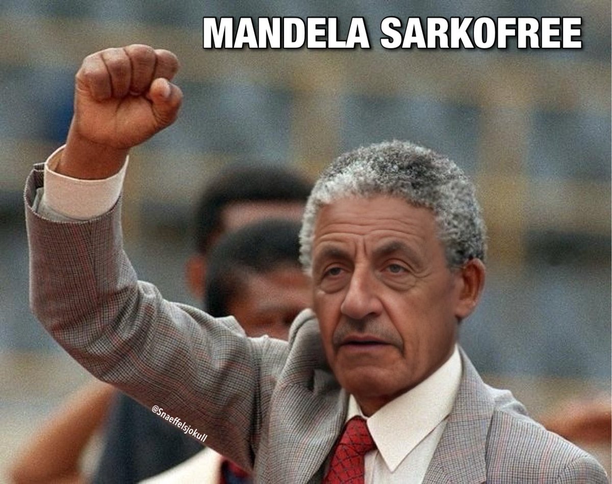 Snaeffelsjokull's tweet photo. MANDELA SARKOFREE
#RetirezMoiPhotoshop #Sarkozy #SarkozyEnPrison https://t.co/guHOiuIZlI