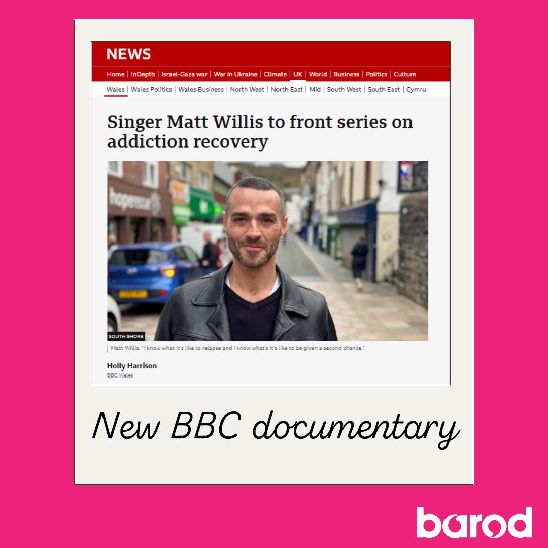 We’ve been keeping this one quiet… 👀

We’re thrilled to finally share that we’ve been part of the new BBC documentary with Matt Willis, exploring substance use and recovery across South Wales

📺We can't wait to watch the documentary when aired.

#BBC #recovery #wales