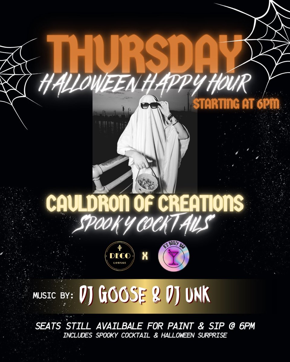 your1111_wish's tweet photo. Bs Boozy Bar x Deco Lounge! Come support my first Halloween collab on Thursday ❤️❤️❤️ no cover just buy from the B’s Boozy Menu 🩷🩷🩷 https://t.co/Dp79kZ3TjG