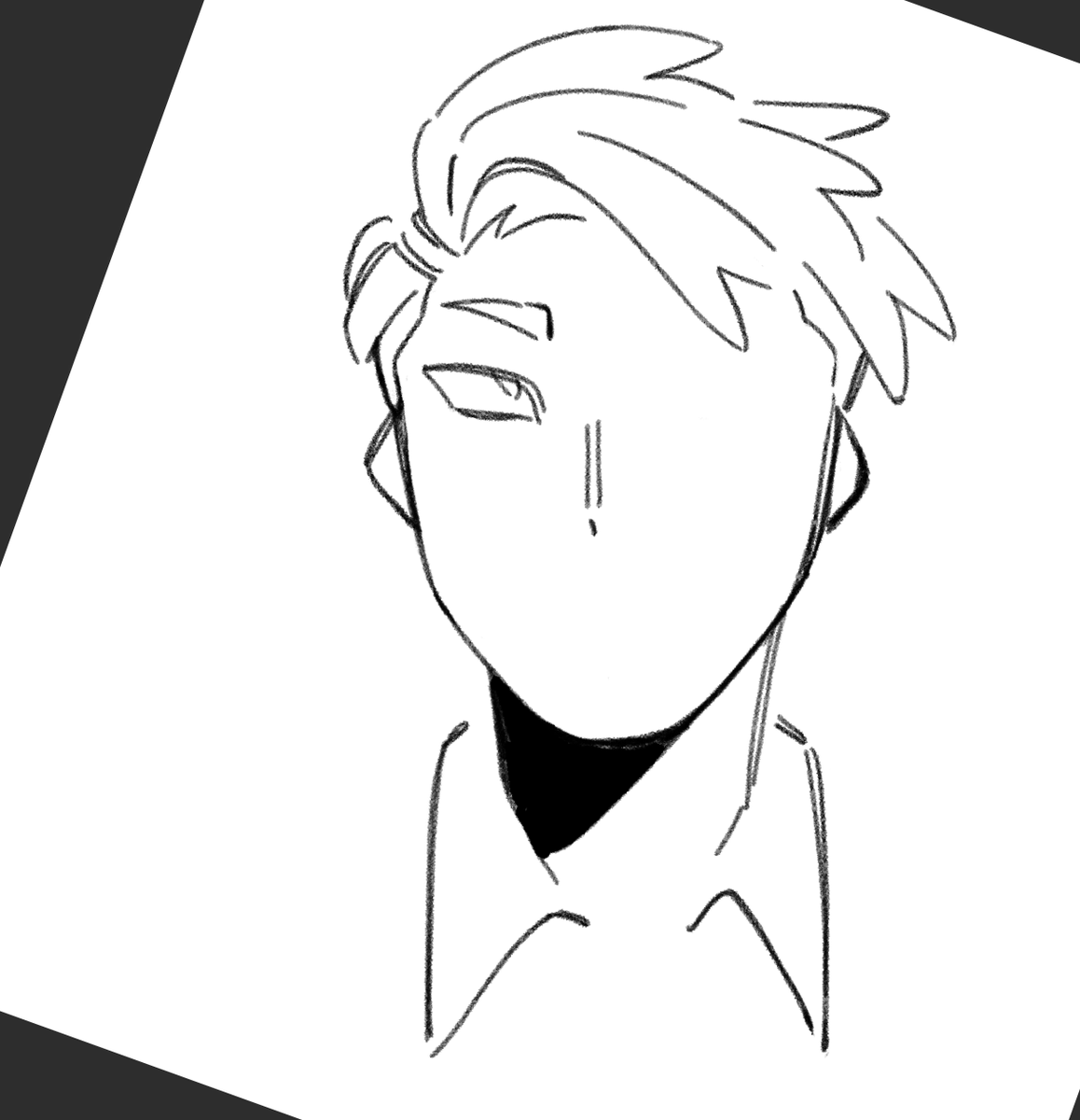 drawing corbeau and it just feels so wrong seeing him without his glasses, like, he feels naked, dude