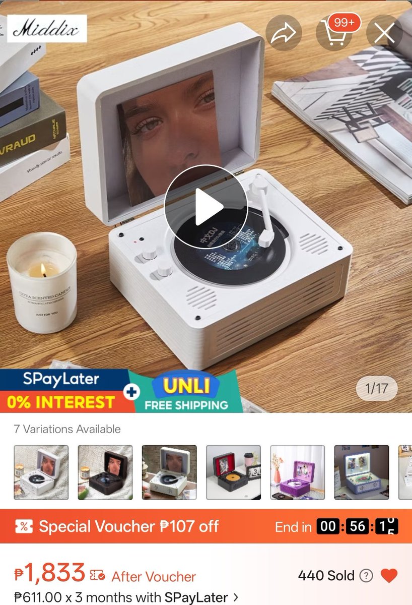 rawwwyy's tweet image. Middix Player for CDs/DVDs lalo sa mga mahilig bumili ng albums with CD!!! check-out na! ₱1800+ na lang if gagamitan ng vouchers! #kpop #cdplayer
 🔗 s.shopee.ph/9pVsGhgHpA