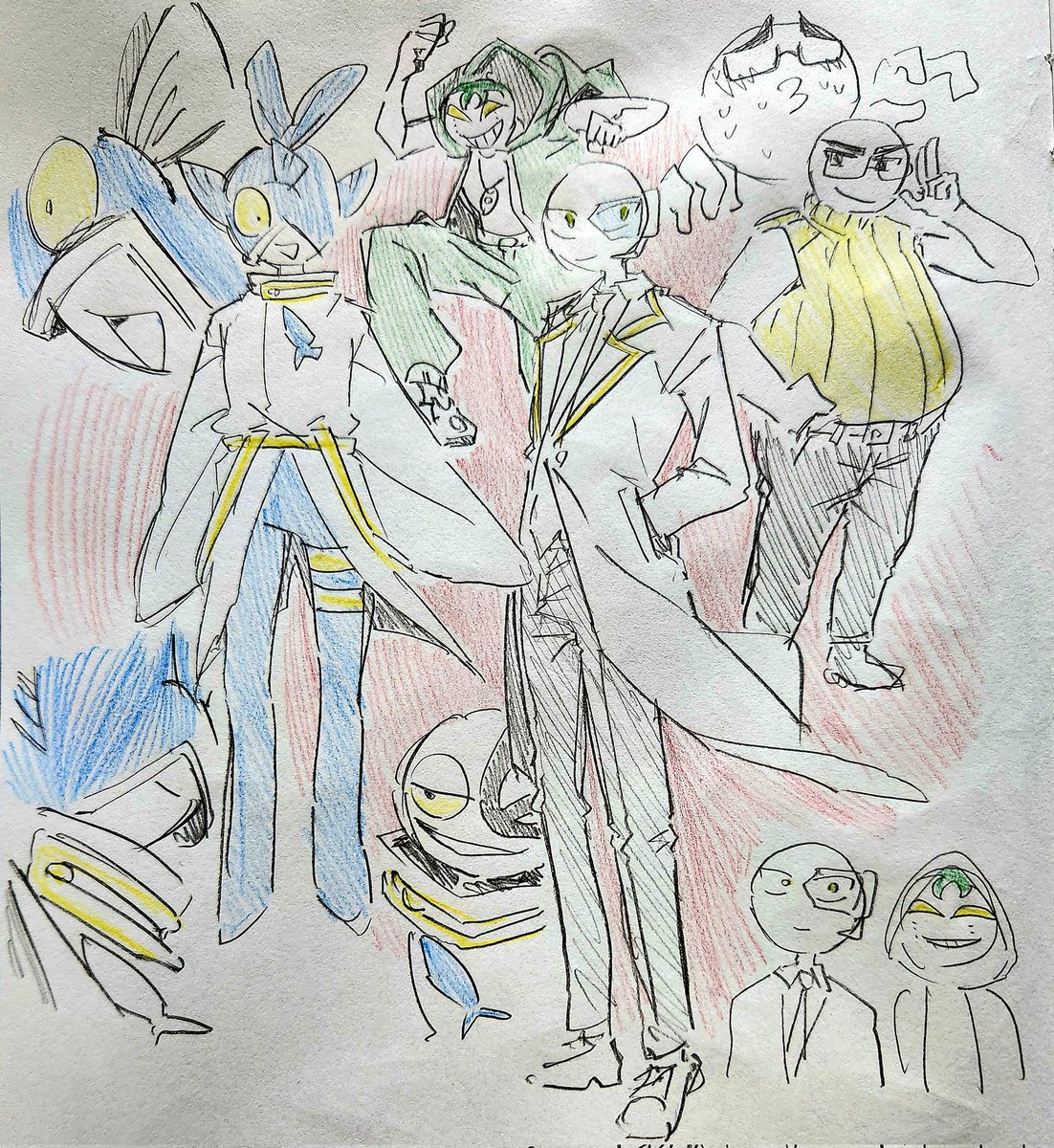 リハビリ！
絵柄変わったかも社長の等身が高い