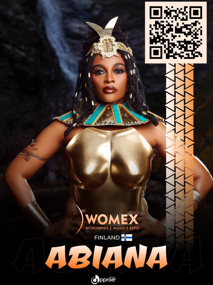 Apprise Music will be at WOMEX 2025 in Tampere, Finland (22–26 Oct) 🇫🇮 — pitching to booking agents, festivals, promoters &amp; labels, and exploring global opportunities for our partner artistes. 🌍✨
Featuring <a href="/Abianamusic/">Abiana Music💎</a> 🎶
#AppriseMusic #WOMEX2025 #GlobalMusic #Abiana