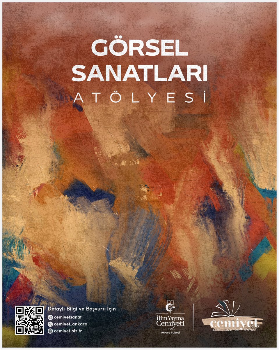 🎨 Görsel Sanatlar Atölyemiz Başlıyor!

Sanatın birleştirici gücüyle düşünceye, duyguya ve estetiğe yeni bir kapı aralıyoruz.

📍 Yer: Cemiyet İlim Kültür Sanat Merkezi

🔗Detaylı bilgi ve başvuru için: cemiyet.biz.tr