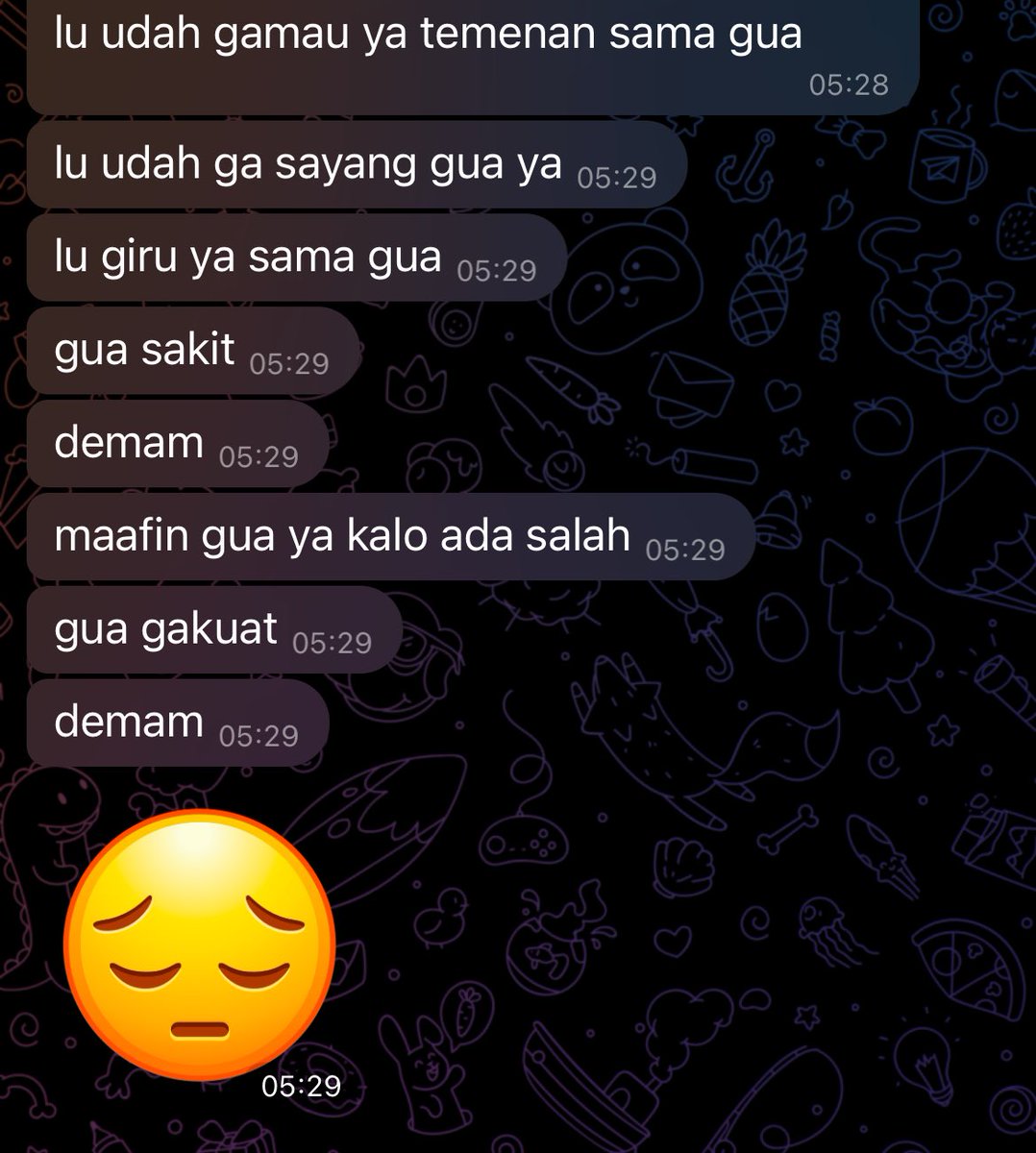 wtbhrt_'s tweet photo. cowo kalo demam beneran dramatis banget ya, tapi ga demam pun ni orang hari2 juga dramatis😭 https://t.co/9Lrt8BJPn0