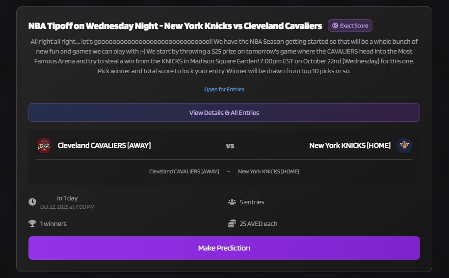 🏆🏀Let's Go #Knicks Promo🏀🏆
Big news here people💪The <a href="/nyknicks/">NEW YORK KNICKS</a> open the season tomorrow night [in the Garden against the Cavs]✔️We loaded this one up in #MainGames and expect more and bigger around this team as we go😏Lock pics🔐

To Enter:  Who is your #NBA team🥇2 of $15💸